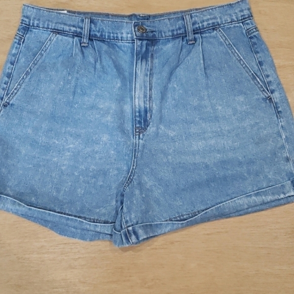 𝅺AMERICAN Eagle Pleated Mom Shorts - Picture 1 of 13